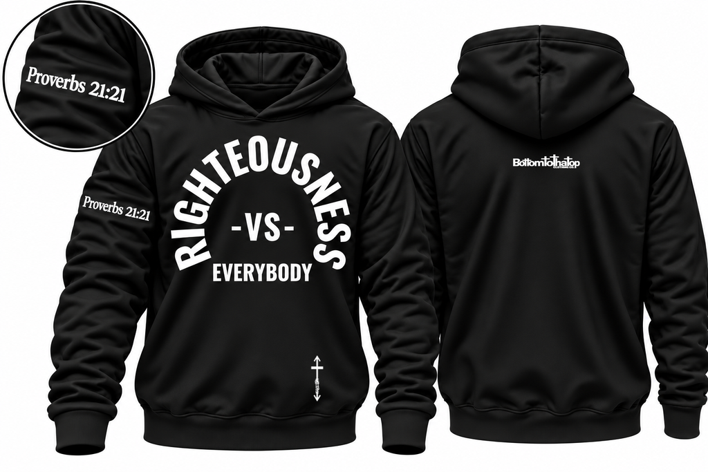 FRONT RIGHTEOUSNESS vs. EVERYBODY LONG SLEEVE HOODIES